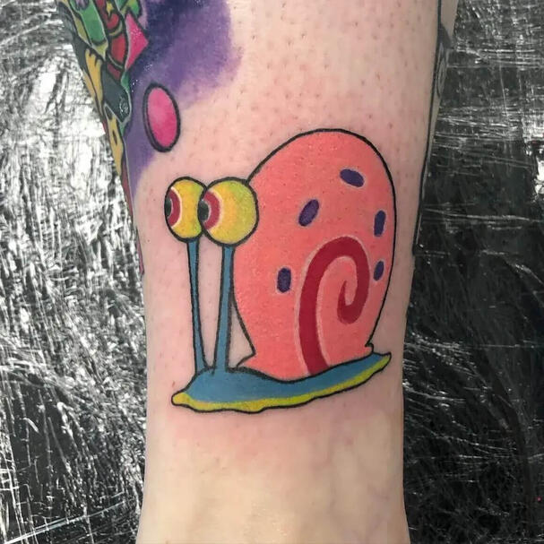 Gary the Snail Tattoo