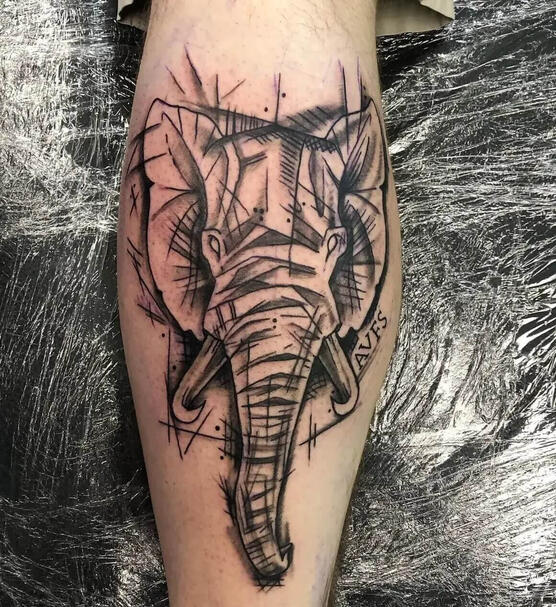Elephant tattoo