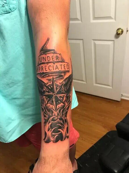 Compass tattoo