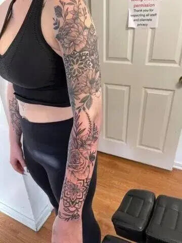 Flower Tattoo on Forearm